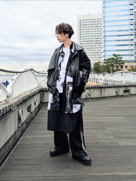 「アイテム（ピアス（片耳用））」を使った、あずきたぬきさん（メンズ・173cm）の秋コーディネート