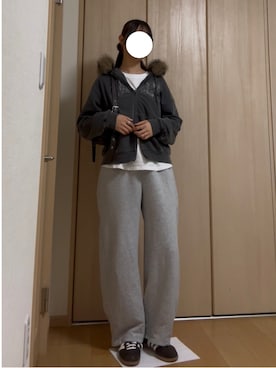 「アイテム（パーカー）」を使った、mini_hanaさん（レディース・168cm）の秋コーディネート