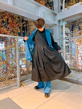 「アイテム（ワンピース）」を使った、tngokiさん（メンズ・170cm）の秋コーディネート