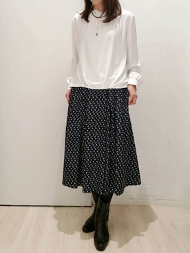 「ブラウスコーデ」｜OFUON le MKさん（レディース・164cm）の秋コーディネート