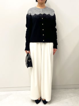 「スラックスパンツ」｜OFUON le MKさん（レディース・158cm）の秋コーディネート