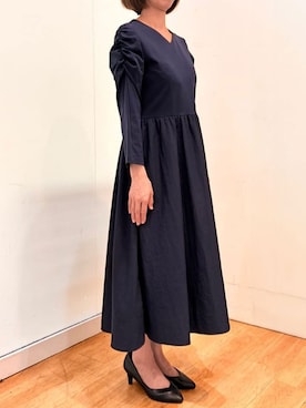 「ドッキングワンピ」｜OFUON le MKさん（レディース・157cm）の秋コーディネート