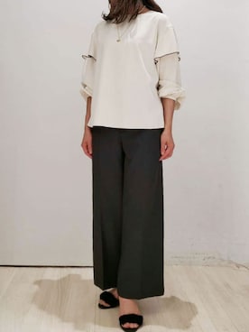 「ブラウスコーデ」｜OFUON le MKさん（レディース・164cm）の秋コーディネート