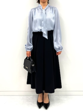 「ボウタイ」｜OFUON le MKさん（レディース・150cm）の秋コーディネート