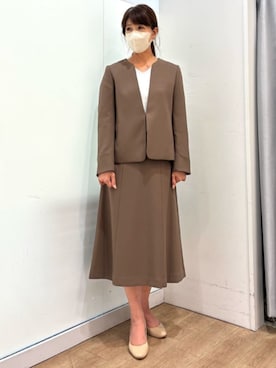 「スーツ」｜OFUON le MKさん（レディース・166cm）の秋コーディネート