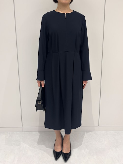 ウエストタックワンピース/洗える/WEB限定サイズあり（ワンピース