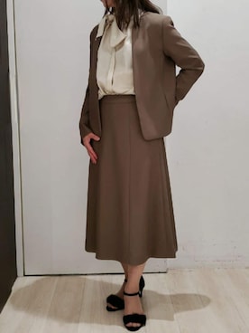 「スーツ」｜OFUON le MKさん（レディース・164cm）の秋コーディネート