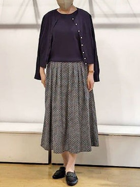 「OFUON le MK（オフオンルエムケー）のアイテム」を使った、OFUON le MKさん（レディース・162cm）の春コーディネート