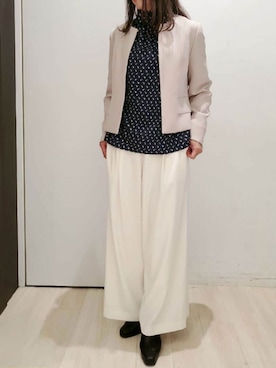 「ベージュジャケット」｜OFUON le MKさん（レディース・164cm）の秋コーディネート