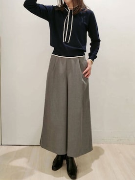 「ボウタイ」｜OFUON le MKさん（レディース・164cm）の秋コーディネート