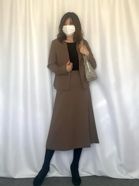 「スーツ」｜OFUON le MKさん（レディース・167cm）の秋コーディネート