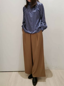 「ブラウスコーデ」｜OFUON le MKさん（レディース・164cm）の秋コーディネート