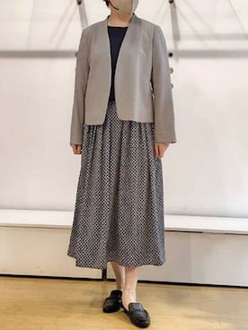 「OFUON le MK（オフオンルエムケー）のアイテム」を使った、OFUON le MKさん（レディース・162cm）の春コーディネート
