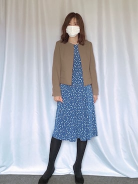 「スーツコーデ」｜OFUON le MKさん（レディース・167cm）の秋コーディネート