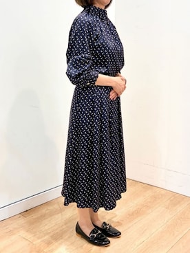 「柄物」｜OFUON le MKさん（レディース・157cm）の秋コーディネート