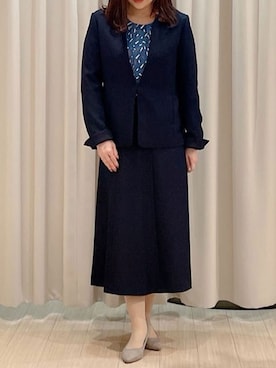 「スーツ」｜OFUON le MKさん（レディース・153cm）の秋コーディネート