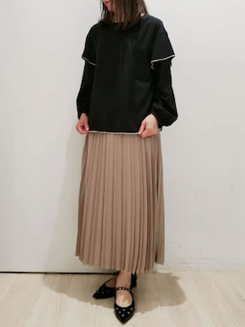 「ブラウスコーデ」｜OFUON le MKさん（レディース・164cm）の秋コーディネート