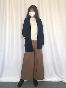 「シャーリング」｜OFUON le MKさん（レディース・167cm）の秋コーディネート