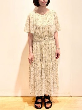 「OFUON le MK（オフオンルエムケー）のアイテム」を使った、OFUON le MKさん（レディース・157cm）の夏コーディネート