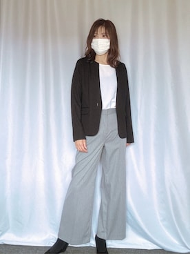 「スーツ」｜OFUON le MKさん（レディース・167cm）の秋コーディネート
