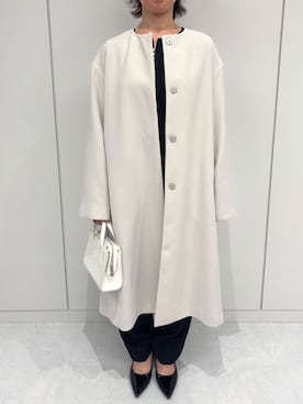 「オフィススタイル」｜「アイテム（パンツ）」を使った、OFUON le MKさん（レディース・152cm）の冬コーディネート