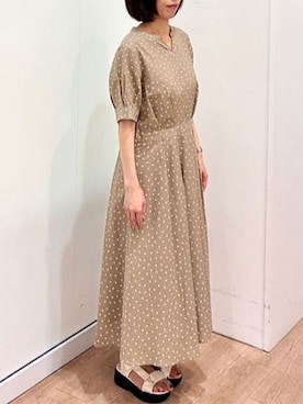 「OFUON le MK（オフオンルエムケー）のアイテム」を使った、OFUON le MKさん（レディース・157cm）の夏コーディネート