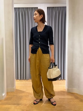 「LAOCOONTE（ラオコンテ）のアイテム」を使った、YamagiwaTOMORROWLANDさん（レディース・158cm）の夏コーディネート