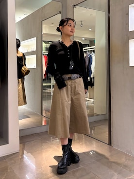 「DouDou（ドゥドゥ）のアイテム（バッグ）」を使った、douharuさん（レディース・153cm）の秋コーディネート