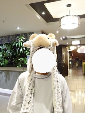 「不明のニュージランドのお土産売り場（帽子、ホワイト系）」を使った、u_y@25さん（メンズ・175cm）の夏コーディネート