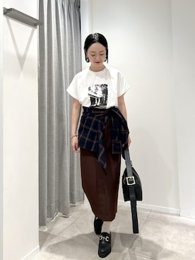 「NATURAL BEAUTY BASIC（ナチュラルビューティーベーシック）のアイテム」を使った、ikuenbbさん（レディース・161cm）の夏コーディネート