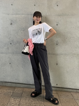 「three dots（スリードッツ）のアイテム」を使った、three dots Officialさん（レディース・168cm）の春コーディネート