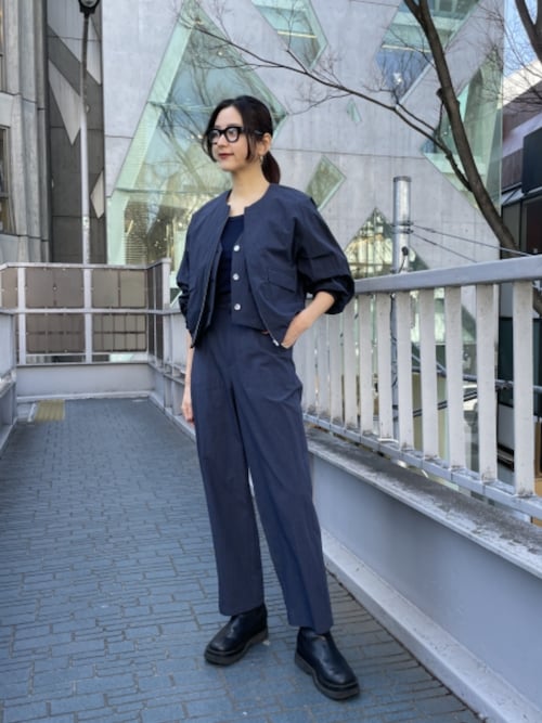 three dots（スリー ドッツ） コート アウター サン ドライドクロス