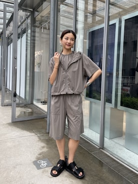 「three dots（スリードッツ）のアイテム」を使った、three dots Officialさん（レディース・168cm）の春コーディネート