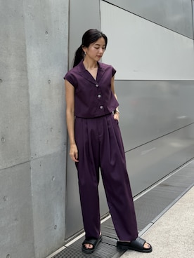 「three dots（スリードッツ）のアイテム」を使った、three dots Officialさん（レディース・168cm）の夏コーディネート