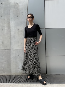 「three dots（スリードッツ）のアイテム」を使った、three dots Officialさん（レディース・168cm）の春コーディネート