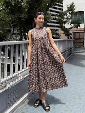 「three dots（スリードッツ）のアイテム」を使った、three dots Officialさん（レディース・168cm）の夏コーディネート