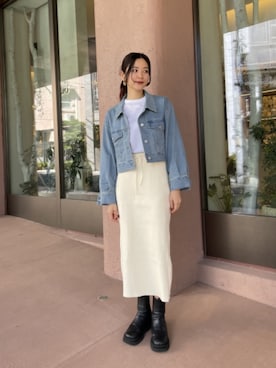 「three dots（スリードッツ）のアイテム」を使った、three dots Officialさん（レディース・168cm）の春コーディネート