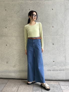 「three dots（スリードッツ）のアイテム」を使った、three dots Officialさん（レディース・168cm）の春コーディネート