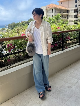 「Ray-Ban（レイバン）のアイテム」を使った、NAGI｜低身長×骨ストさん（メンズ・164cm）の夏コーディネート