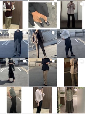 「FEMMENT（ファモン）のアイテム（スラックス）」を使った、nito7381さん（レディース・166cm）の冬コーディネート
