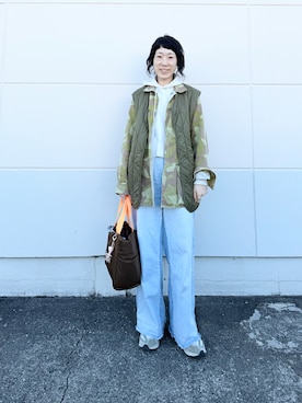 「MACPHEE（マカフィー）のアイテム」を使った、hkmdさん（レディース・173cm）の冬コーディネート