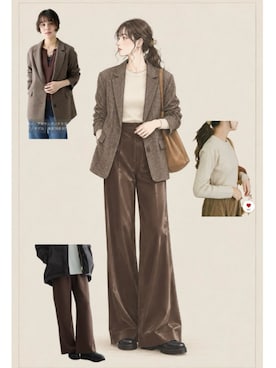 「URBAN RESEARCH ROSSO WOMEN（アーバンリサーチ　ロッソ）のアイテム（パンツ）」を使った、sachyyさん（レディース・160cm）の秋コーディネート