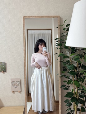 「TINA：JOJUN（ティーナジョジュン）のアイテム」を使った、ゆみさん（レディース・153cm）の春コーディネート