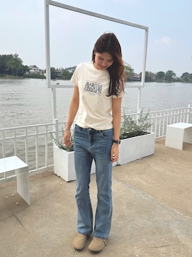 「MARITHE + FRANCOIS GIRBAUD（マリテフランソワジルボー）のアイテム」を使った、charming19さん（レディース・173cm）の冬コーディネート