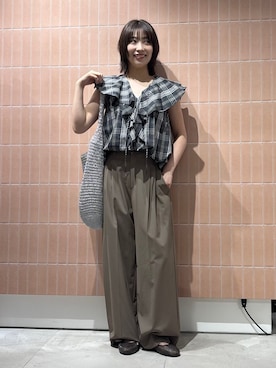 「MOHI（モヒ）のアイテム」を使った、mahiroさん（レディース・160cm）の夏コーディネート