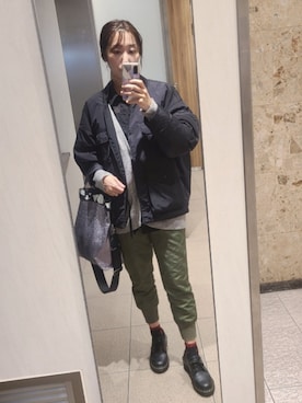 「ear PAPILLONNER（イアパピヨネ）のアイテム（バッグ）」を使った、paruchi11さん（レディース・170cm）の春コーディネート