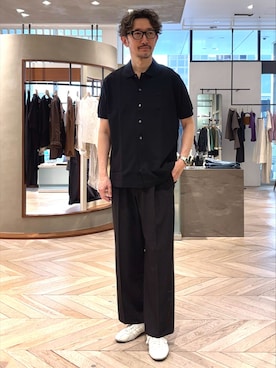 「LACOSTE（ラコステ）のアイテム」を使った、TERAIさん（メンズ・183cm）の春コーディネート