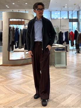 「EDIFICE（エディフィス）のアイテム」を使った、TERAIさん（メンズ・183cm）の秋コーディネート
