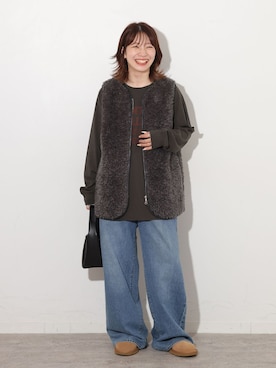 「UGG（アグ）のアイテム（シューズ）」を使った、makotoさん（レディース・158cm）の秋コーディネート