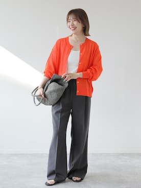 「MADE IN MADA（メイドインマダ）のアイテム」を使った、makotoさん（レディース・158cm）の春コーディネート